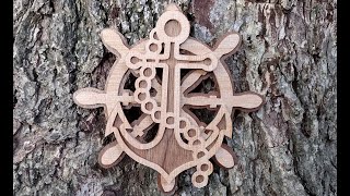 Ships Wheel And Anchor, Scroll Saw Project
