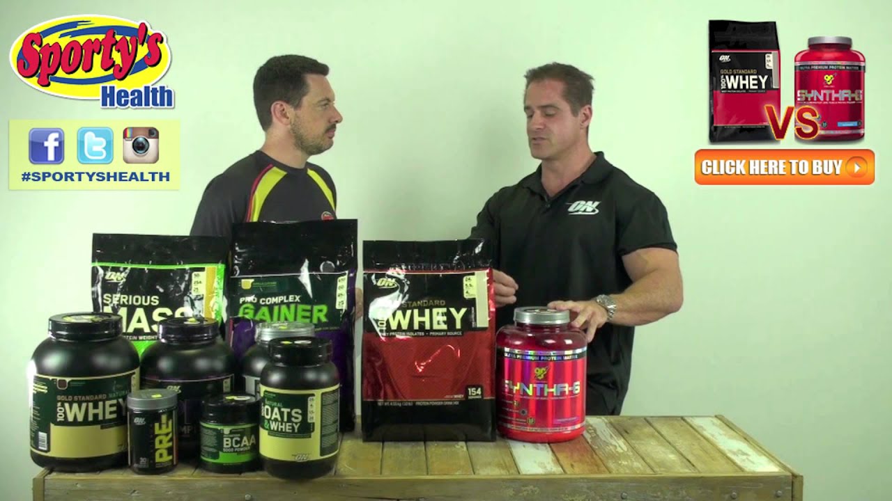 ON 100% Gold Standard Whey Vs BSN Syntha 6 - YouTube