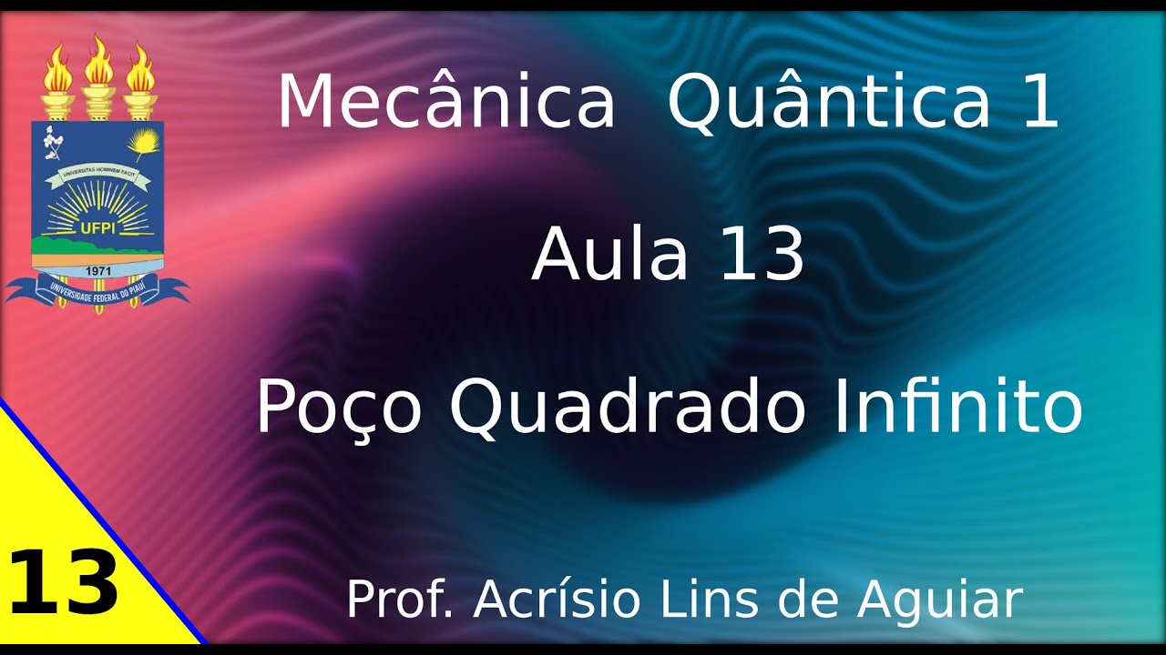 Poço Quadrado Infinito - Mecânica Quântica 1 - Aula 13 - YouTube