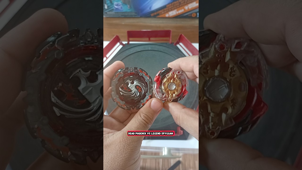 Batalha de Beyblade Burst: Мертвый Феникс против Легендарного Спиггана
