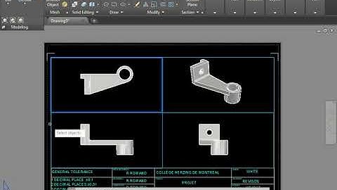 Generating Drawing Views of a Solid Model - SOLVIEW & SOLDRAW