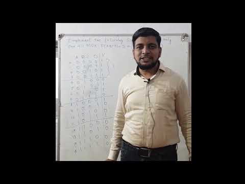 Implementation of given expression using only one 4:1 MUX