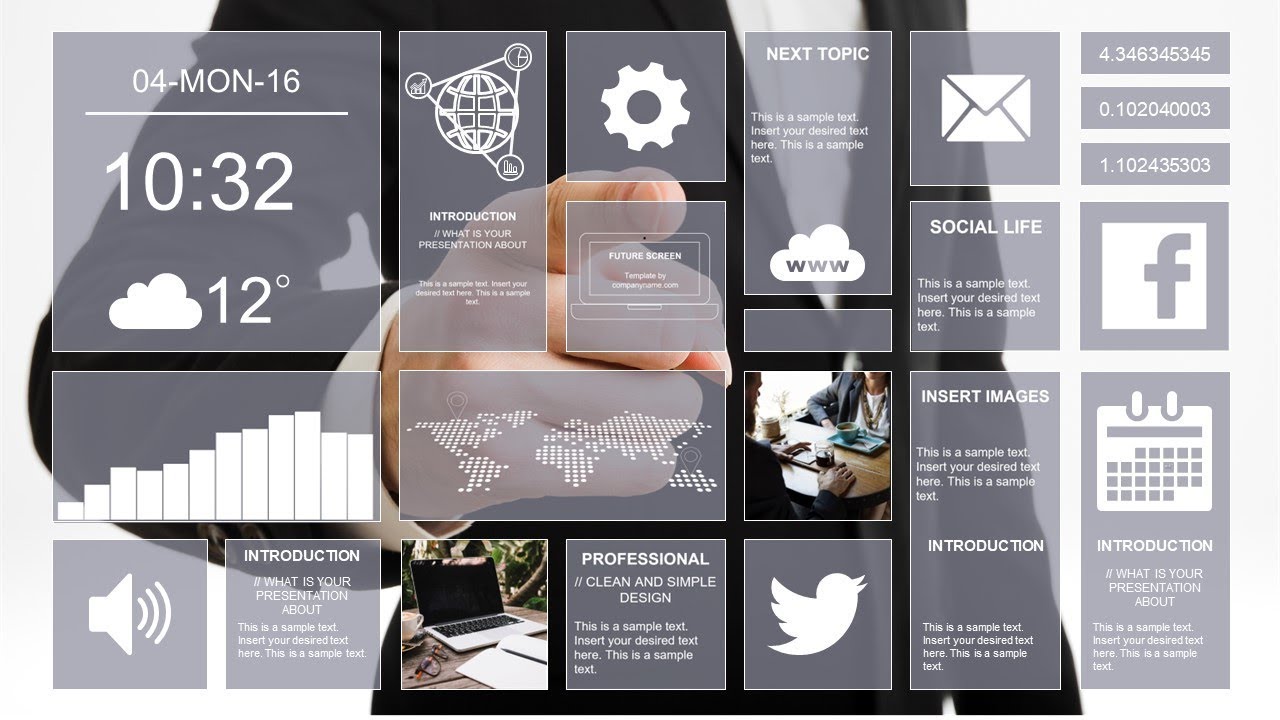 Business Animated Navigational PowerPoint Template - YouTube