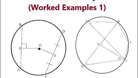 Circle Theorems | Worked Examples 1 | Euclidean Geometry | GCSE