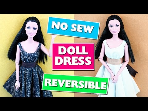 👚-👕-👗-how-to-make-no-sew,-no-glue-reversible-doll-dress---in-1-minute---simplekidscrafts