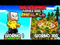 SOPRAVVIVO 100 giorni su UN SOLO BLOCCO in MINECRAFT