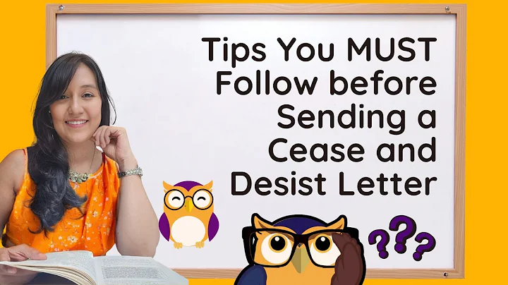 Tips You MUST Follow before Sending a Cease and Desist Letter