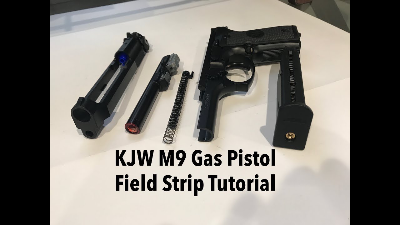 KJW M9 AIrsoft Field Strip Tutorial! (Step By Step) - YouTube