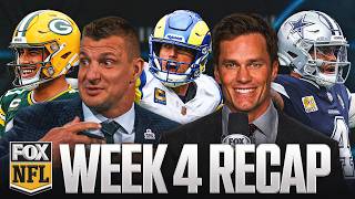 Tom Brady & Gronk React to NFL Week 4: We Dem Boys, Go Pack Go & Bear Down 🏈 FOX NFL Sunday OT