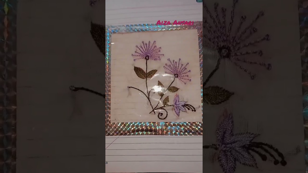 Resham work hand embroidery 