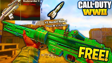 *NEW* FREE HEROIC LEWIS "BOULEVARDIER II" V2 ROCKET! - COD WW2 NEW FREE HEROIC DAILY WEAPON ORDER