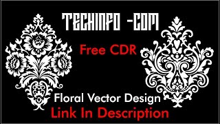 CorelDraw Floral vector design in CDR Part2