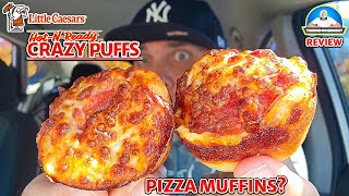 Little Caesars® Pepperoni Crazy Puffs Review!  | PIZZA MUFFINS? | theendorsement