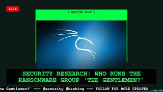 Security Research Who Runs the Ransomware Group The Gentlemen