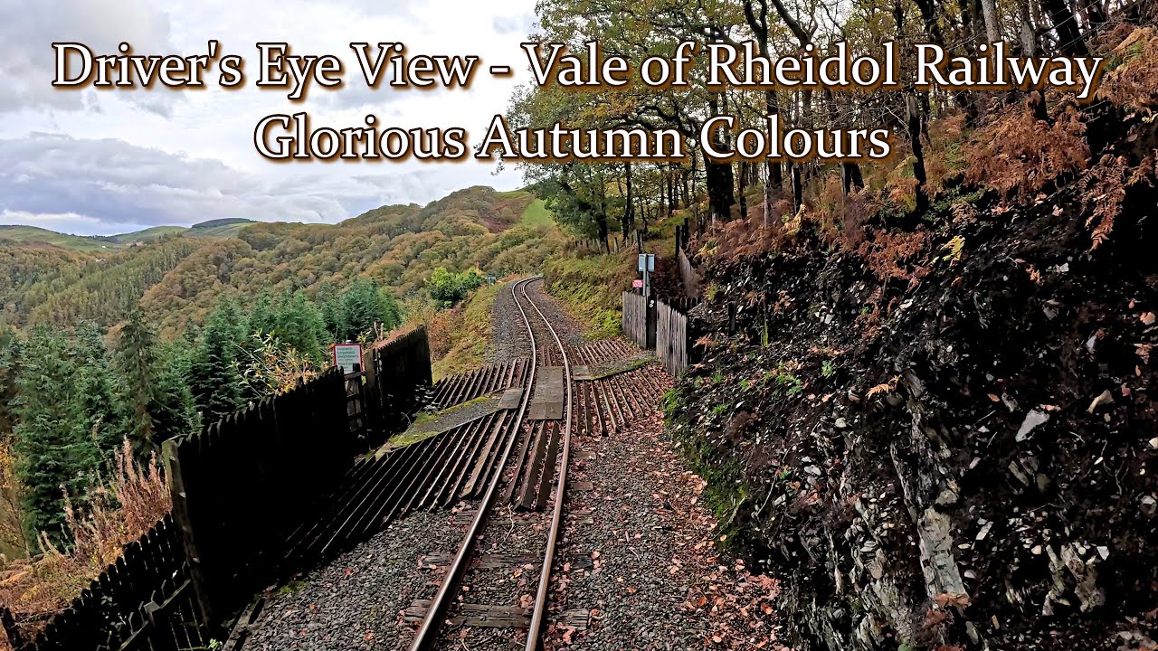 Driver's Eye View (Wales) - Vale of Rheidol Railway in Autumn – Aberystwyth to Devil's Bridge - 4K