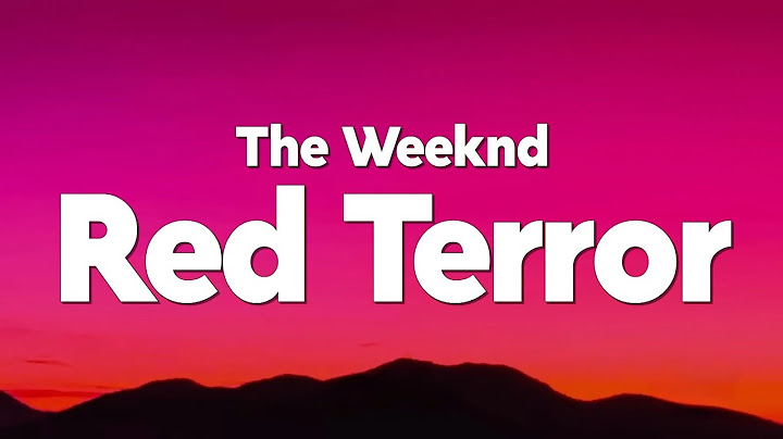 The Weeknd - Red Terror (Lyrics)