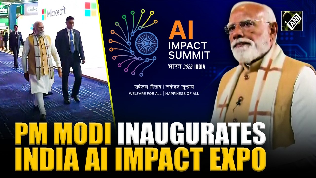 WATCH: PM Modi inaugurates India AI Impact Expo 2026 at Bharat Mandapam