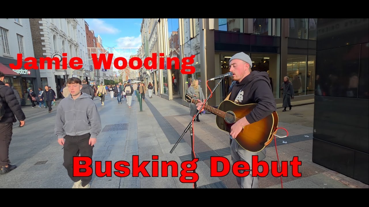 First Time on Grafton Street! Jamie Wooding’s “Tedder” Busking Debut Leaves Crowds Amazed