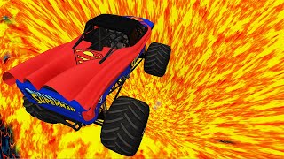 Top 100 Monster Truck vs Giant Pit Car Crashes &amp; Destruction Part 3 – #beamngdrive