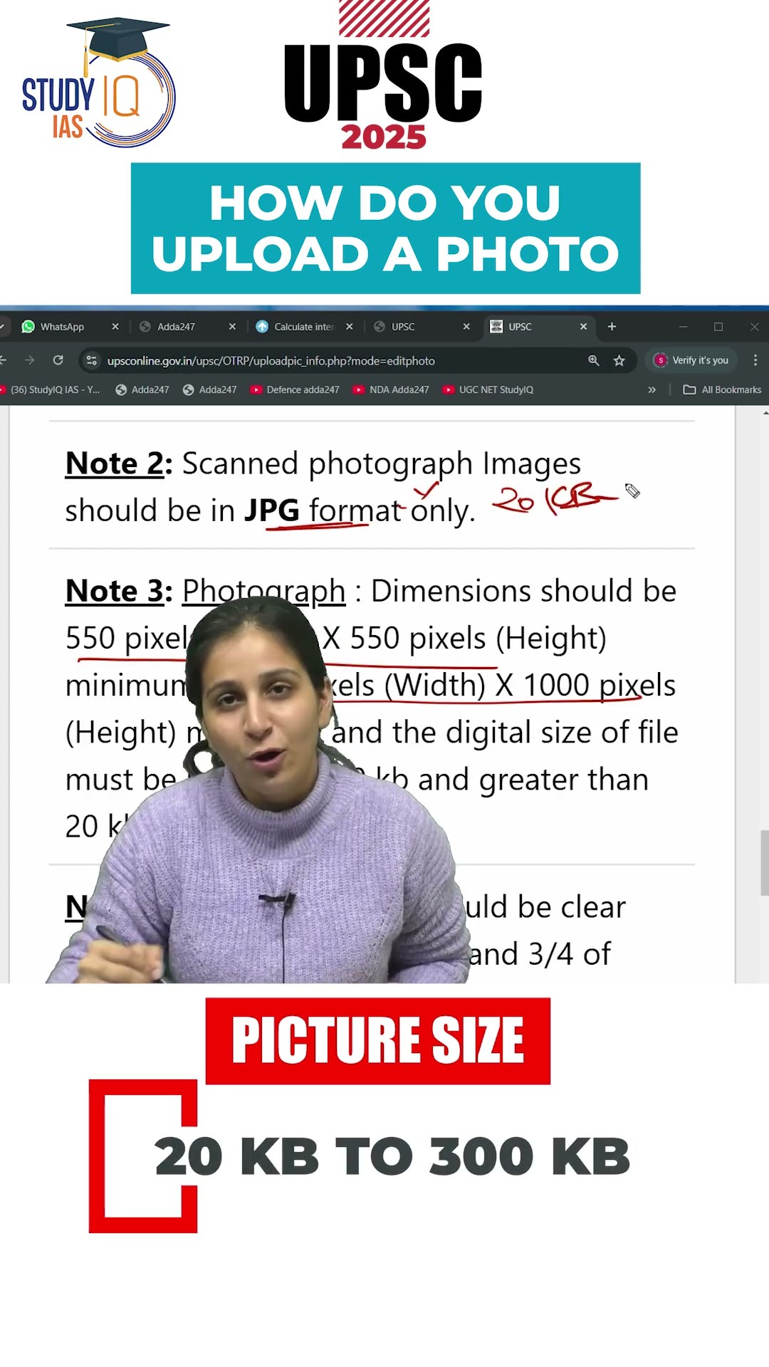 UPSC 2025: Photo Upload Instructions Explained | Tips for Successful Application