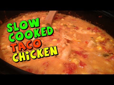 Slow Cooked TACO Chicken Recipe (Low Fat)