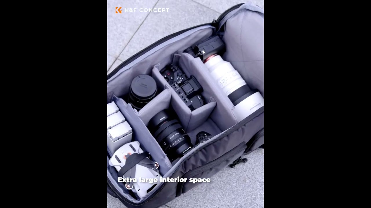 K & F Concept-Grand sac à dos pour appareil photo, sacoche pour apparei