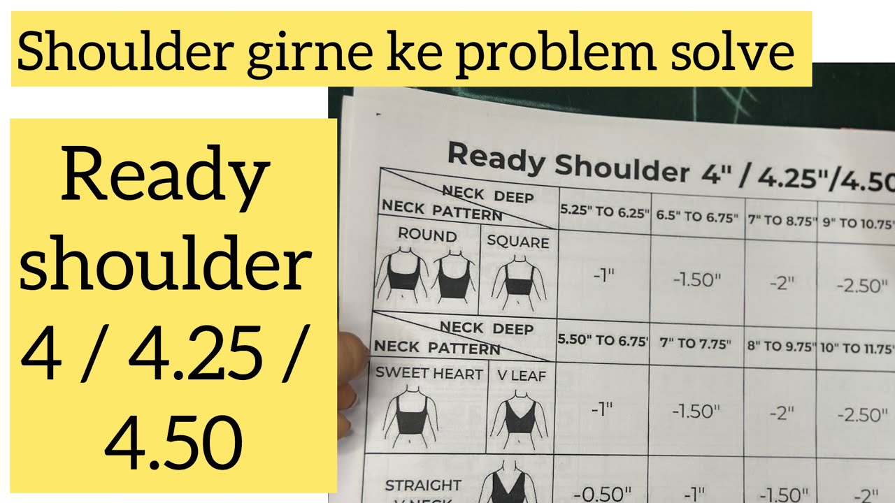 Ready Shoulder 4 Inch Hote Hue Bhi Shoulder Kyun Girta Hai? | Perfect Fitting secret#sewing #fashion