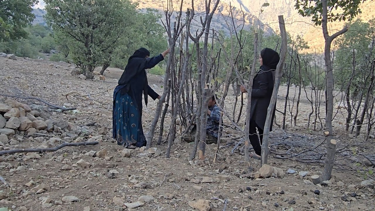A hard but beautiful life! Building sheep pens the professional way of nomads ⛰️