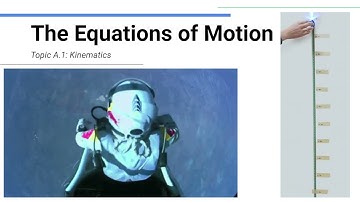 The Equations of Motion - IB Physics