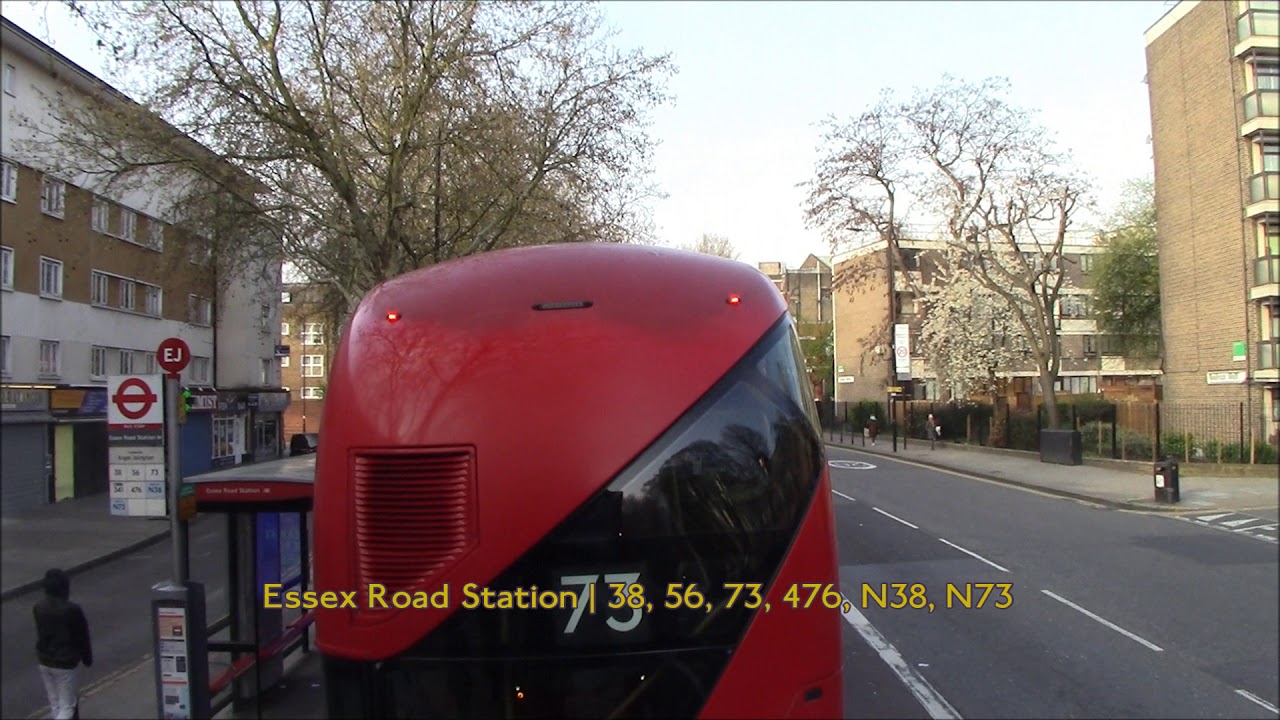 Full Route Visual | London Bus Route 341: Angel Road Superstores - Waterloo | HV373 (LF67EVG)