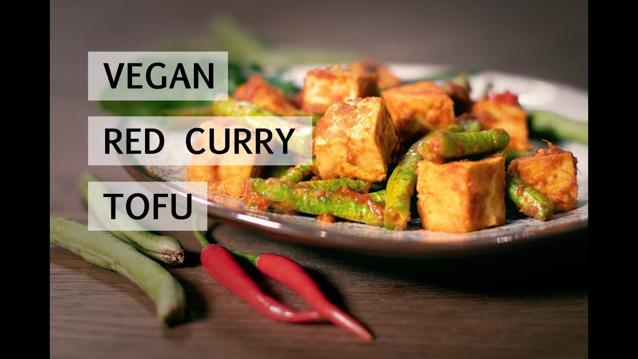 Easy Red Curry with Tofu Vegan Fitness Recipe YouTube