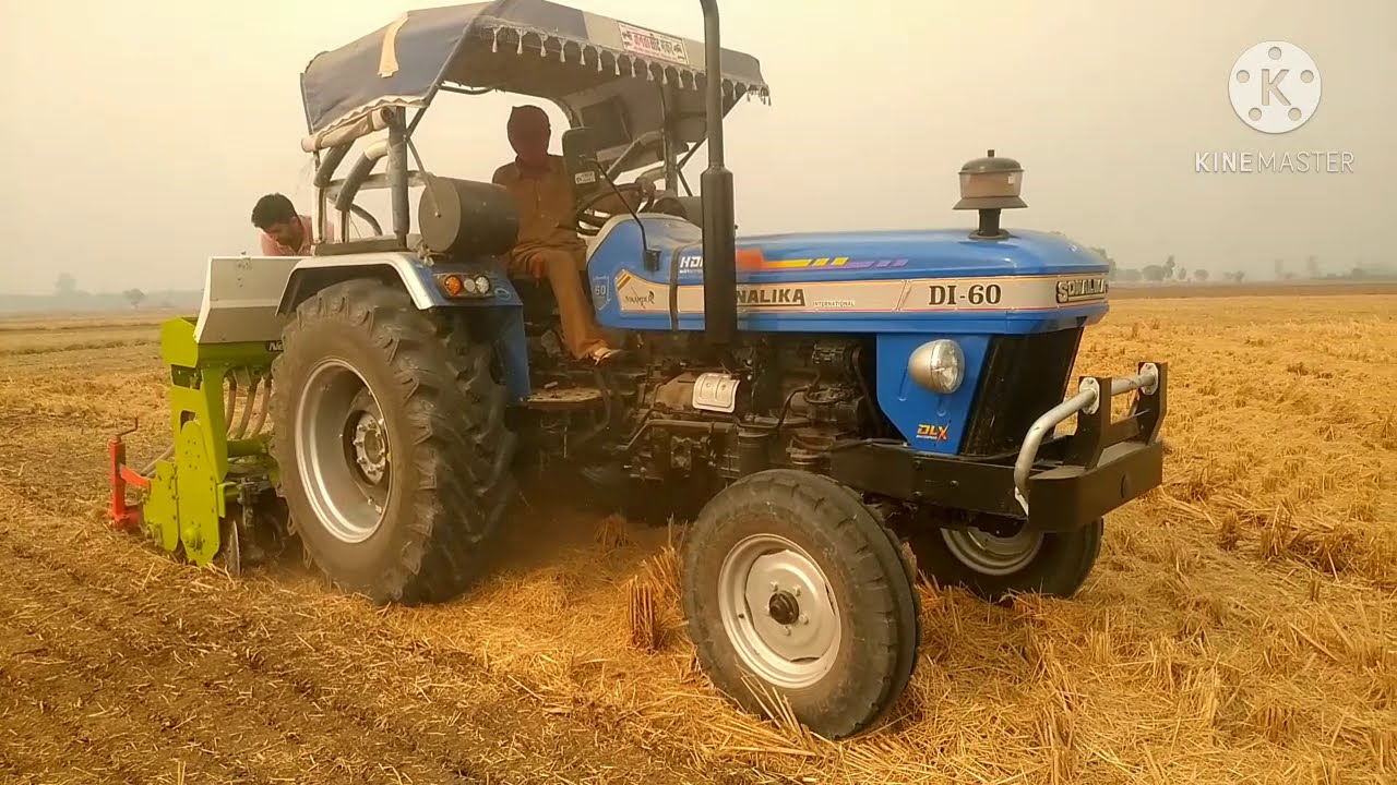New Vishwakarma Super Seeder With New Sonalika DI 60 LMH Shuttle shift Gear Box | Tractorpower |