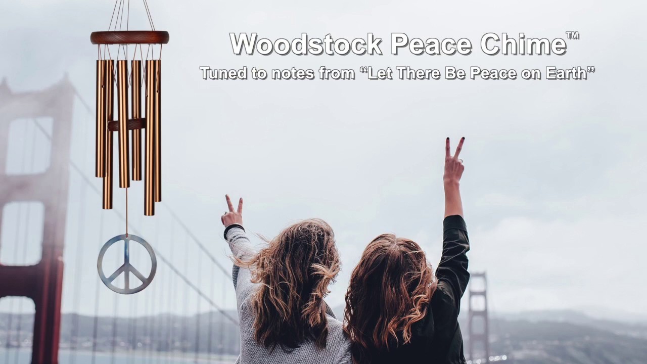 Woodstock Peace Chime - Small, Bronze