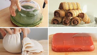 ASMR|Delicious Matcha Mousse & Cheese Sweet Potato|Creative Recipes|Cake Stories|Cooking