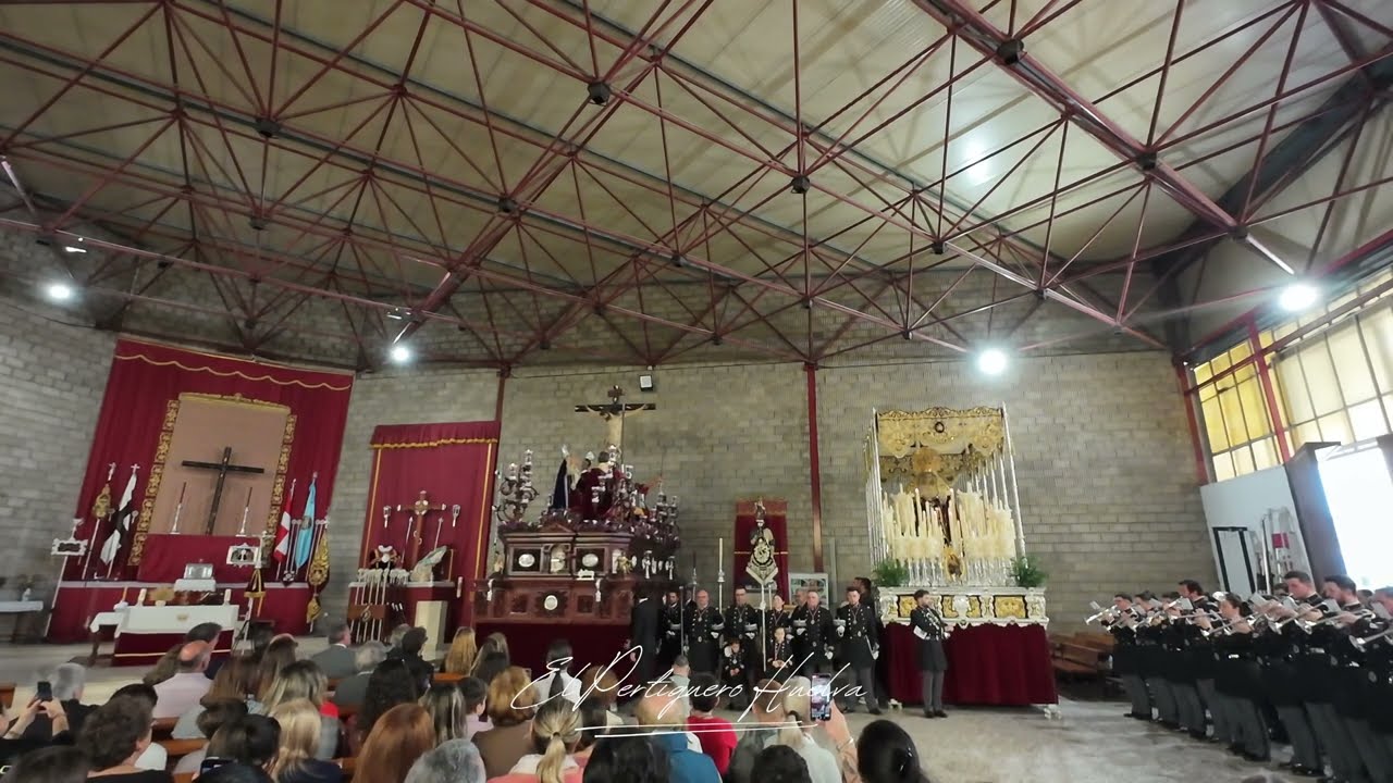 Primera levanta de los pasos de la Hermandad del Perdón Huelva 2024   4K