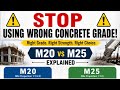 👷🏻♂️Concrete Grade Explained in 60 Seconds | M20 vs M25 RCC Design🏗️