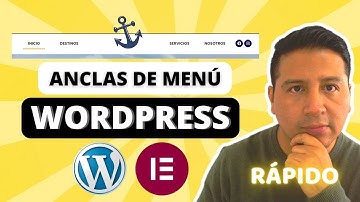 ⚓ Aprende a crear MENÚS con enlaces ANCLA en Wordpress y Elementor