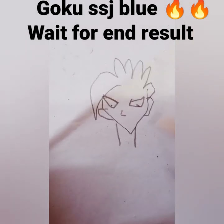 Goku ssj BLUE.cores oficiais do mangá - ibisPaint