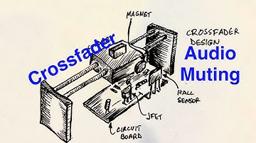 Crossfader/Audio switch from Scratch using Hall sensor and JFET from scratch DIY