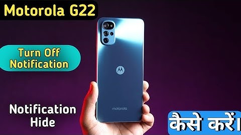 How To Hide Notification In Moto G22 , Moto G22 Notification Setting ,Notification Hide in Moto G22
