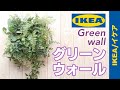 【インテリア】IKEAのフレームとフェイクグリーンで作るグリーンウォール / Green wall made from IKEA fake green