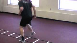 Agility- Linear Ladder Drills- In In Out Out Backwards
