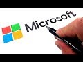 Youtube Thumbnail How to Draw the Microsoft Logo