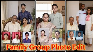 Family Group photo Editing Chatgpt Family Group photo Editing AI photo Editing