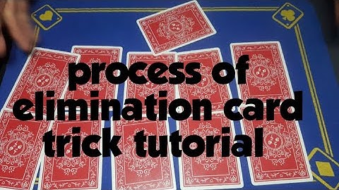 card trick "process of elimination" tutorial