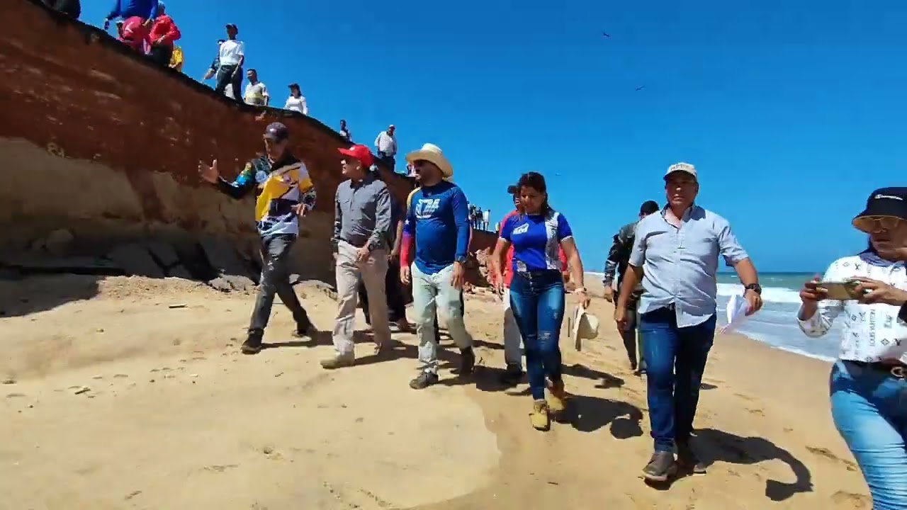 Inspección y evaluación de carretera en Chacopata, municipio Cruz Salmerón Acosta