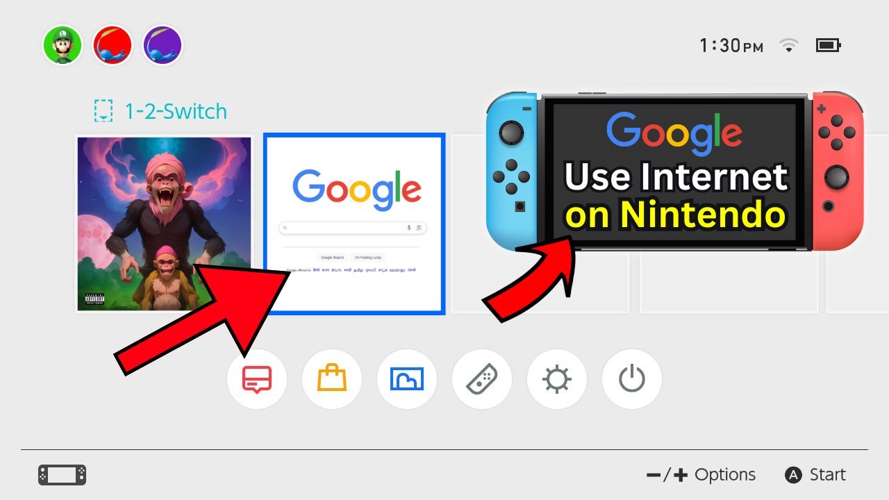 Use Google Internet on Nintendo Switch | Hidden web browser on Nintendo ...