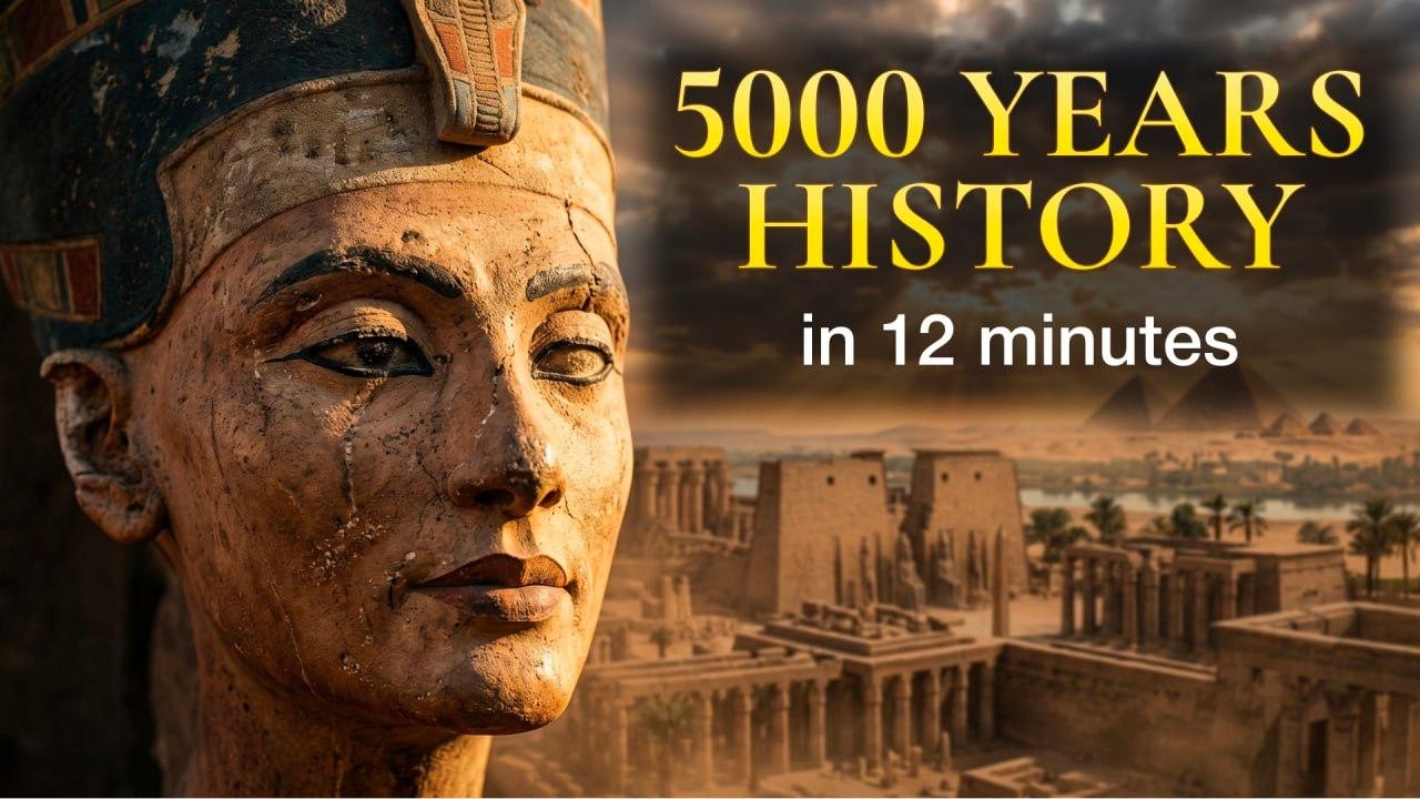 Entire history of ancient Egypt in 12 minutes (3100 BC - 30 BC) - YouTube