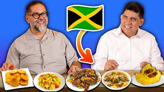 Mexican Dads Try Jamaican Food!