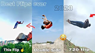 Best flips ever 2023‼️ 720 flip Double side ✌️😍 Prakash Bohara #flips #stunts #jump #basic #stunt
